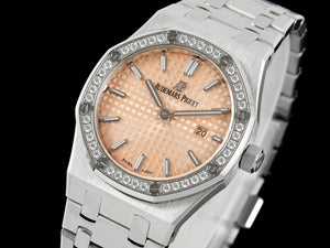 Audemars Piguet Women's 67650ST Royal Oak Quartz With Diamond AP600130 - Default Title - View 4