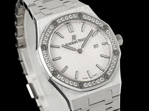 Audemars Piguet Women's 67650ST Royal Oak Quartz With Diamond AP600133 - Default Title - View 2