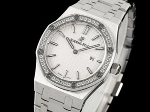 Audemars Piguet Women's 67650ST Royal Oak Quartz With Diamond AP600133 - Default Title - View 3