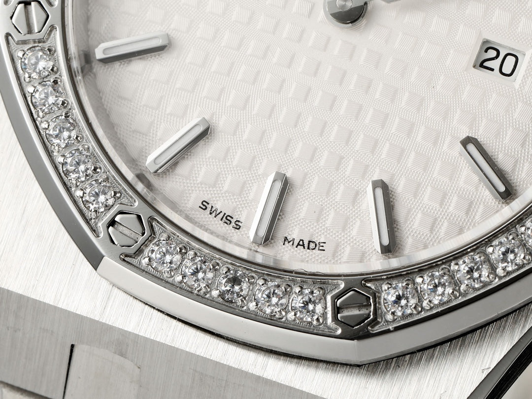 Audemars Piguet Women's 67650ST Royal Oak Quartz With Diamond AP600133