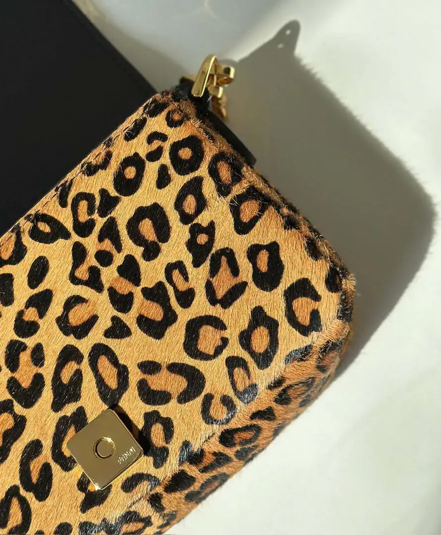 Baguette 8BS017AYDYF0A6E Mini Printed cavallino calfskin bag