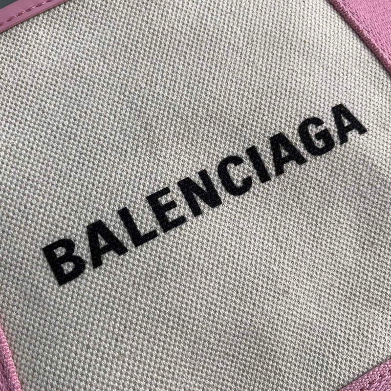 Balenciaga 390346 Women's Navy Xs Tote Bag Pink