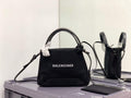 Balenciaga 390346 Women's Navy Xs Tote Bag Black