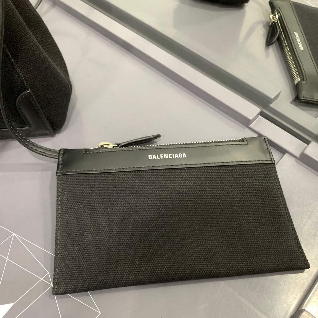 Balenciaga 390346 Women's Navy Xs Tote Bag Black