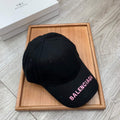 Balenciaga 529192310 Cap black white Classic Baseball Cap with Balenciaga embroidered logo B990022 - Default Title - View 1