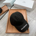 Balenciaga 529192310 Cap black white Classic Baseball Cap with Balenciaga embroidered logo B990037 - Default Title - View 1