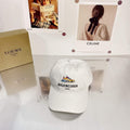 Balenciaga 529192310 Cap black white Classic Baseball Cap with Balenciaga embroidered logo B990039 - Default Title - View 1