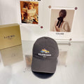 Balenciaga 529192310 Cap black white Classic Baseball Cap with Balenciaga embroidered logo B990040 - Default Title - View 1