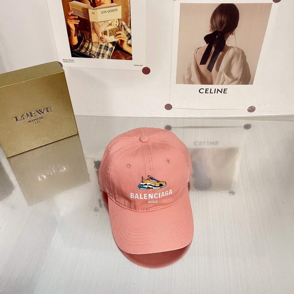 Balenciaga 529192310 Cap black white Classic Baseball Cap with Balenciaga embroidered logo B990042 - Default Title - View 1