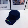 Balenciaga 529192310 Cap black white Classic Baseball Cap with Balenciaga embroidered logo B990056 - Default Title - View 1