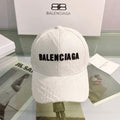 Balenciaga 529192310 Cap black white Classic Baseball Cap with Balenciaga embroidered logo B990058 - Default Title - View 1