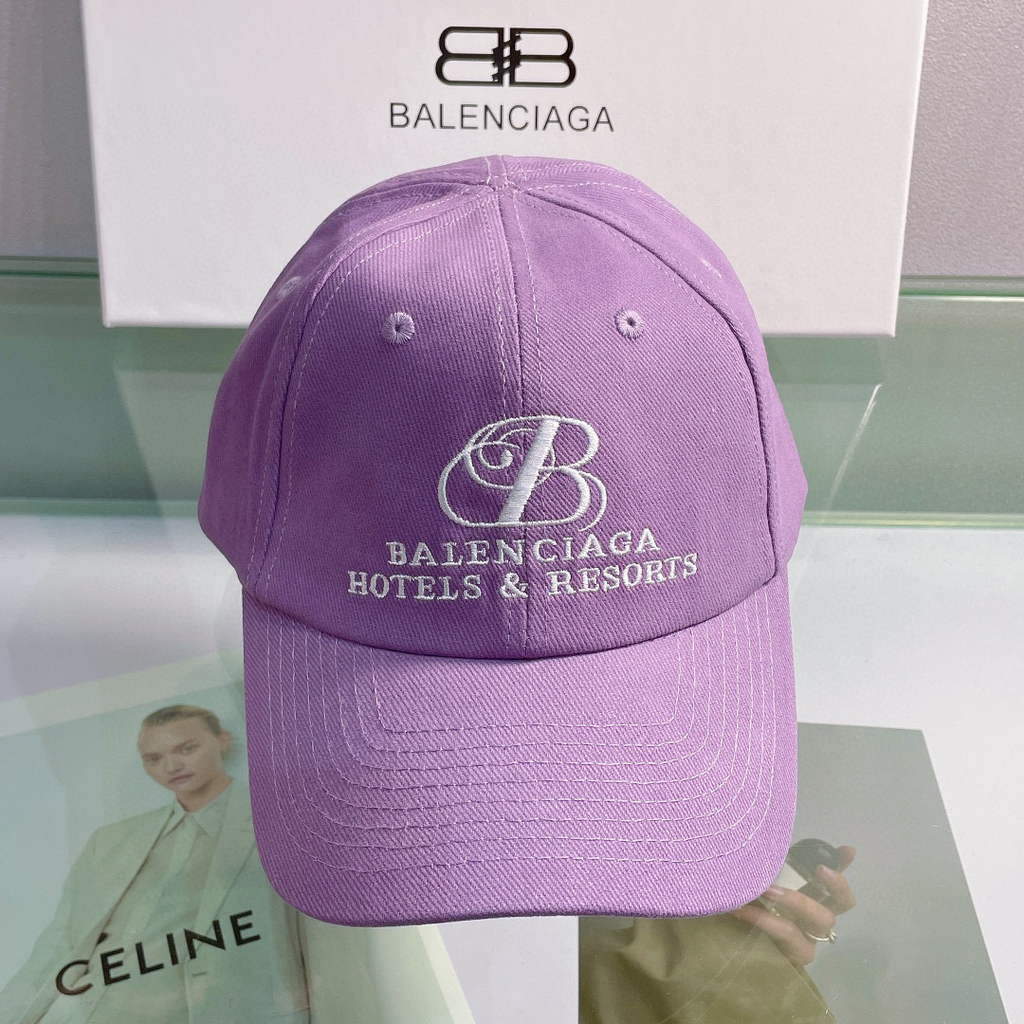 Balenciaga 529192310 Cap black white Classic Baseball Cap with Balenciaga embroidered logo B990069 - Default Title - View 1