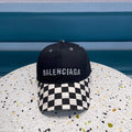 Balenciaga 529192310 Cap black white Classic Baseball Cap with Balenciaga embroidered logo B990071 - Default Title - View 1