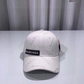 Balenciaga 529192310 Cap black white Classic Baseball Cap with Balenciaga embroidered logo B990073 - Default Title - View 1