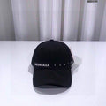 Balenciaga 529192310 Cap black white Classic Baseball Cap with Balenciaga embroidered logo B990074 - Default Title - View 1
