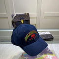 Balenciaga 529192310 Cap black white Classic Baseball Cap with Balenciaga embroidered logo B990090 - Default Title - View 1