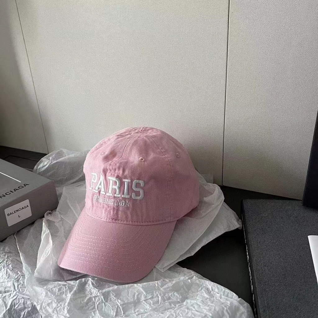 Balenciaga 529192310 Cap black white Classic Baseball Cap with Balenciaga embroidered logo B990097 - Default Title - View 1