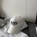 Balenciaga 529192310 Cap black white Classic Baseball Cap with Balenciaga embroidered logo B990099 - Default Title - View 1