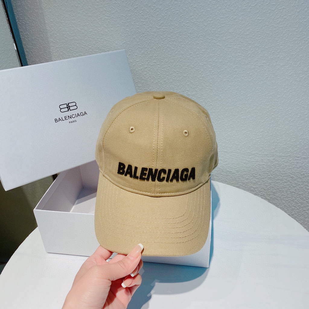 Balenciaga 529192310 Cap black white Classic Baseball Cap with Balenciaga embroidered logo B990101 - Default Title - View 1