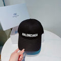 Balenciaga 529192310 Cap black white Classic Baseball Cap with Balenciaga embroidered logo B990105 - Default Title - View 1