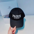Balenciaga 529192310 Cap black white Classic Baseball Cap with Balenciaga embroidered logo B990106 - Default Title - View 1