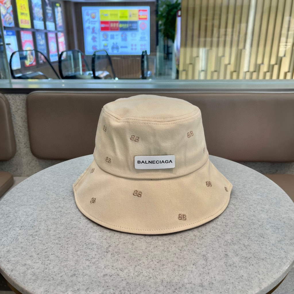 Balenciaga 529192310 Cap black white Classic Baseball Cap with Balenciaga embroidered logo B990111 - Default Title - View 1