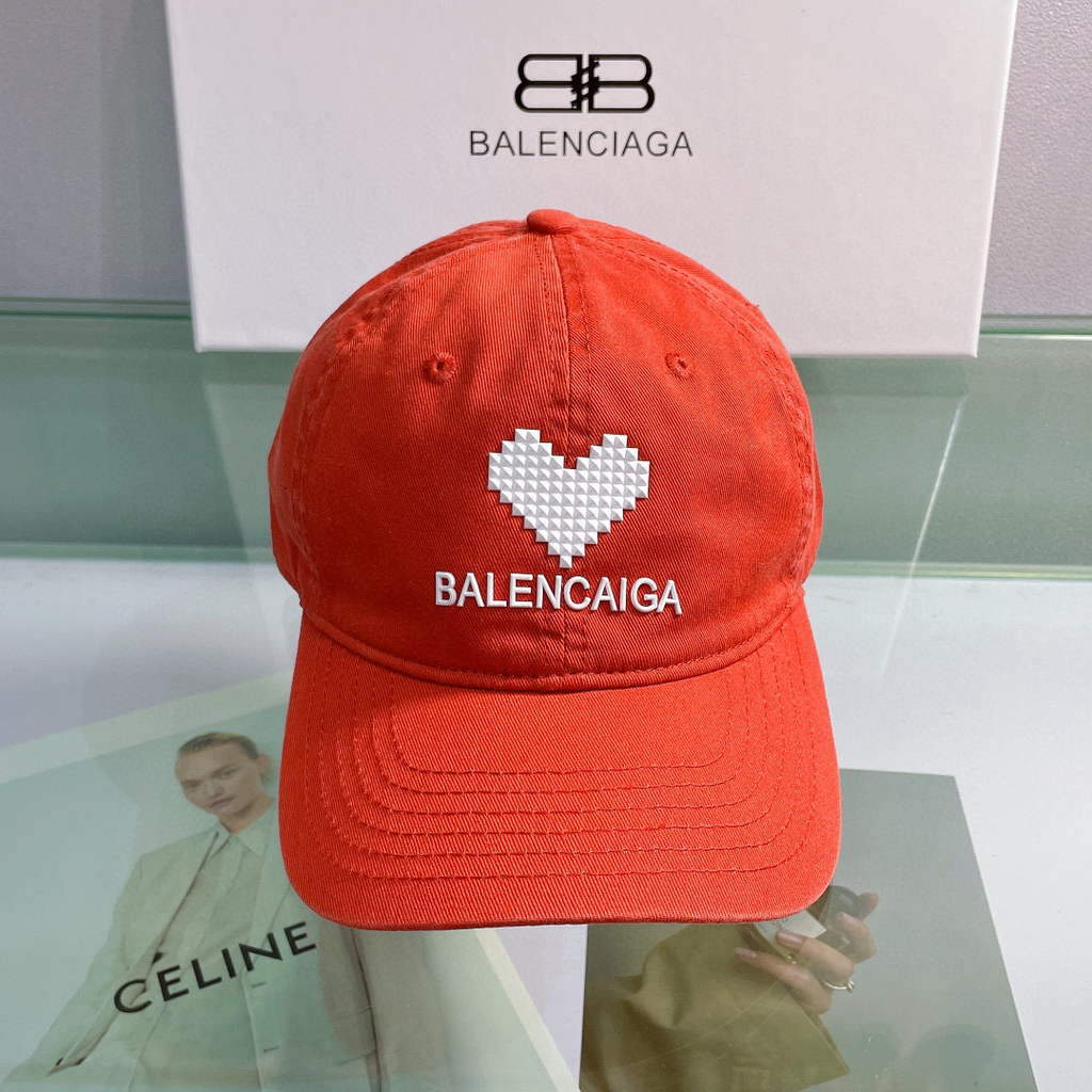 Balenciaga 529192310 Cap black white Classic Baseball Cap with Balenciaga embroidered logo B990112 - Default Title - View 1