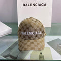 Balenciaga 529192310 Cap black white Classic Baseball Cap with Balenciaga embroidered logo B990118 - Default Title - View 1