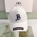 Balenciaga 529192310 Cap black white Classic Baseball Cap with Balenciaga embroidered logo B990119 - Default Title - View 1