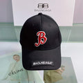 Balenciaga 529192310 Cap black white Classic Baseball Cap with Balenciaga embroidered logo B990120 - Default Title - View 1