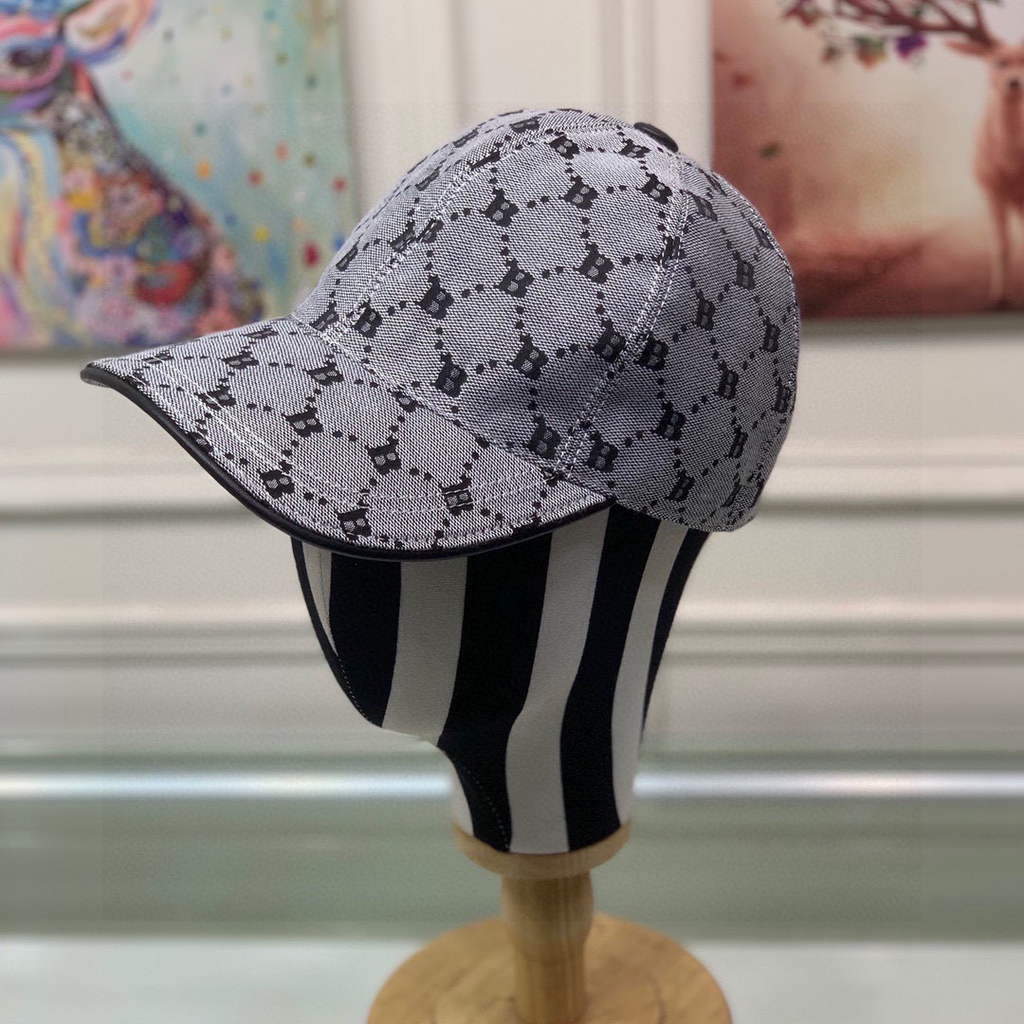 Balenciaga 529192310 Cap black white Classic Baseball Cap with Balenciaga embroidered logo B990126 - Default Title - View 1