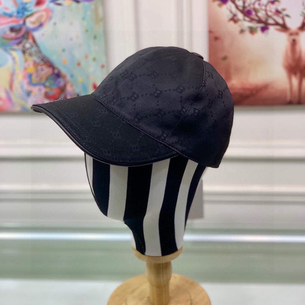 Balenciaga 529192310 Cap black white Classic Baseball Cap with Balenciaga embroidered logo B990127 - Default Title - View 1