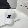 Balenciaga 529192310 Cap black white Classic Baseball Cap with Balenciaga embroidered logo B990130 - Default Title - View 1