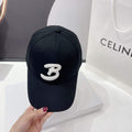 Balenciaga 529192310 Cap black white Classic Baseball Cap with Balenciaga embroidered logo B990131 - Default Title - View 1