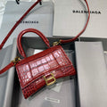Balenciaga 592833 Hourglass XS Top Handle Bag Red - Default Title - View 1