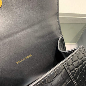 Balenciaga 592833 Hourglass XS Top Handle Bag Black Gold - Default Title - View 8