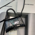 Balenciaga 592833 Hourglass XS Top Handle Bag Black - Default Title - View 1