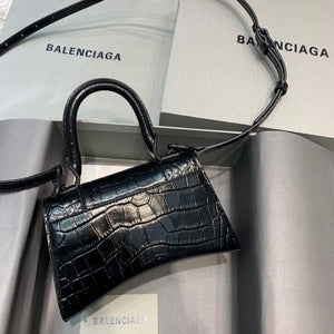 Balenciaga 592833 Hourglass XS Top Handle Bag Black - Default Title - View 2