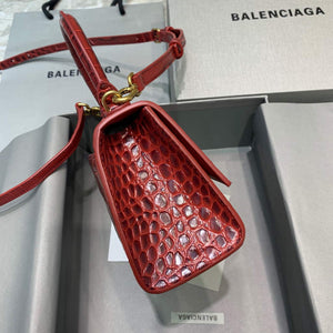 Balenciaga 592833 Hourglass XS Top Handle Bag Red - Default Title - View 3