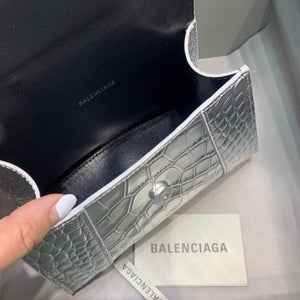 Balenciaga 592833 Hourglass XS Top Handle Bag Silver - Default Title - View 7