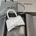 Balenciaga 592833 Hourglass XS Top Handle Bag White - Default Title - View 1
