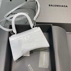 Balenciaga 592833 Hourglass XS Top Handle Bag White - Default Title - View 2