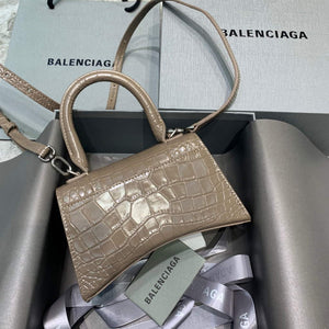 Balenciaga 592833 Hourglass XS Top Handle Bag Kakhi - Default Title - View 2