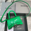 Balenciaga 592833 Hourglass XS Top Handle Bag Green - Default Title - View 1