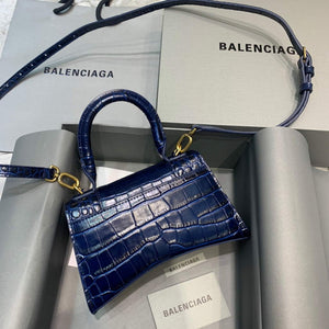 Balenciaga 592833 Hourglass XS Top Handle Bag Navy Blue - Default Title - View 2