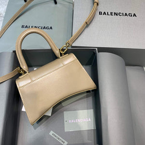 Balenciaga 592833 Hourglass XS Top Handle Leather Bag Apricot - Default Title - View 2