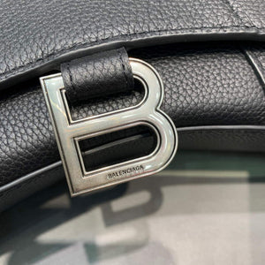 Balenciaga 592833 Hourglass XS Top Handle Leather HandBag Black - Default Title - View 5