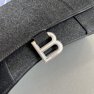 Balenciaga 593546 Flash drilling Hourglass Small Top Handle Bag Black - Default Title - View 5