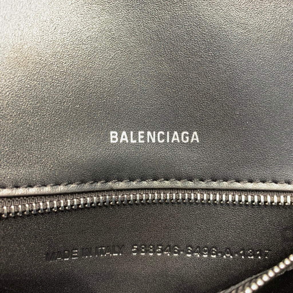Balenciaga 593546 Hourglass Small Top Handle Bag Black