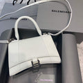 Balenciaga 593546 Hourglass Small Top Handle Bag White - Default Title - View 1